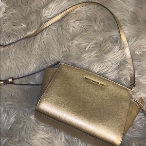Gold Michael Kors Purse
